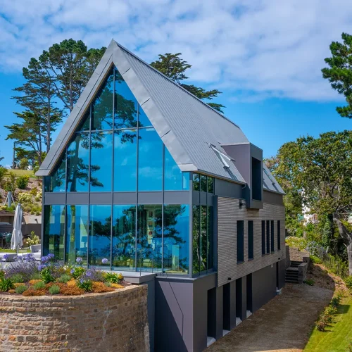 Coulissants à levage aluminium sur maison rénovée